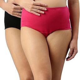 Hygiene Panty for Pregnancy | Full Coverage Panty | Hygiene Anti-Bacterial, Anti-Microbial & Moisture Wicking Crotch | Full Coverage | Soft Comfy Cotton | Pack of 2-image-28