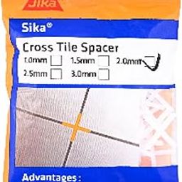 SIKA - Spacer for Tile - SikaCross Tile Spacer 2.0mm - Spacer Used for Floor and Wall Tile - Width of 2.0mm - Easy to use - Improve Tile Installation Speed-image-1