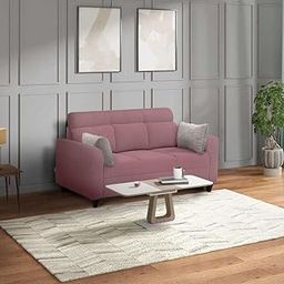 duroflex Zivo Plus 3 Seater Sofa Fabric Sofa Set, Dusky Pink-image-49