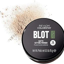 Revlon ColorStay Blot Face Powder, Mattifying, Blurring & Oil Absorbing Setting Powder, Absorb Sebum, Blurs Imperfections and Reduces Pore Appearance, 0.5 oz-17
