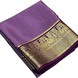 RAJMALA Luxurious Women's Semi Mysore Silk Saree Vibrant Patterns with Blouse Piece-image-87