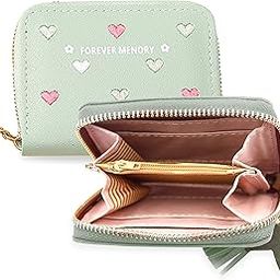 Wallet for Women - Stylish and Compact Card Holder and Money Wallet, Money Organiser (Green)-image-77