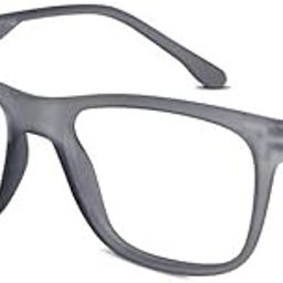 LensKandy Rectangular Eyeglasses | Stylish Blue Light Blocking Computer Glasses for Men & Women | Lightweight Frame for Office & Daily Use | Zero Power Eyeglasses For Eye Protection-47