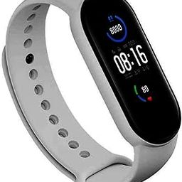 Adjustable Xiaomi Mi Band 5/ Mi Band 6 Watch Silicone Strap Band Bracelet-(GREY)-image-11