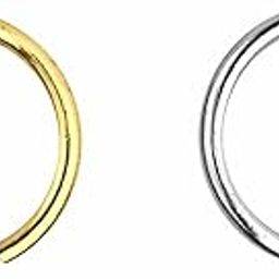 92.5-925 Sterling Silver 8mm Clip-On Non-Pierced Nose Ring For Women And Girls Pure Silver (NR0318) Pack Of 2 Pcs-image-85