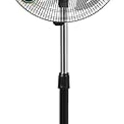 Blueberry's Premium 18" Pedestal Fan High Speed,5 Metal Blades,75 Watts 1350 RPM,Metal Base,4 Speed Control,Height Adjustment,180° Oscillation- 2 Year Warranty (Full Metal)-4