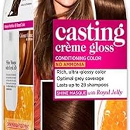 L'Oreal Paris Casting Creme Gloss Hair Color - 400 Dark Brown (87.5g+72ml)-image-63