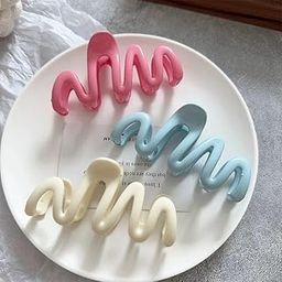 H-STYLE STORE Hair Clips for Women, Hair Claw for Girls, Snack Design, Clutches Hair Accessories, Premium Glossy Finish, Smooth Edges, Pack of 6-5