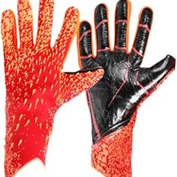 ATORSE Football Goalkeeper Gloves Non Slip Training Gloves for Outdoor Games Sports Orange Size 6-image-8