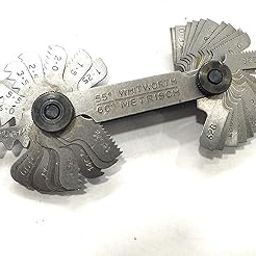British Whitworth BSW & Metric Screws Bolts Pitch Measure Thread Guage 51 Blades-image-45