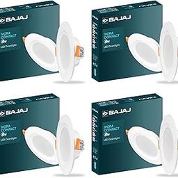 Bajaj Ivora Compact Downlight | 5W LED Downlight | for Smaller Spaces | Long Life of 25000 Hours | Soothing Light (Warm Day Light, Pack of 4)-3