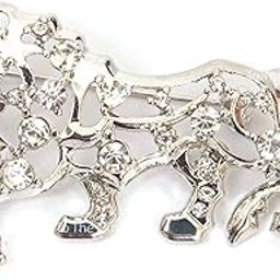 Silver Lion Lapel Pin-image-82