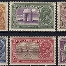 British India Pre Independence 1931 King George V KGV Inaugration of New Delhi Stamps Complete Set Mint Hinged with Obvious Ageing Marks Rare-picture-21