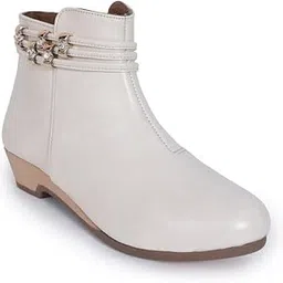 padchin Women Embellished Trendy Block Heeled Zipper Closure Boots-picture-39