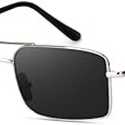Karan Aujla Ultra Light UV 400 Rectangular Sunglasses for Men & Women-image-11