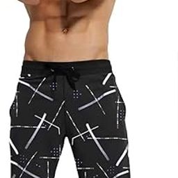 Men's Cotton Beach Printed Bermuda Shorts (Multicolour)-(A06)-22