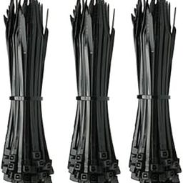 NBR Nylon Cable Tie Black On Blow Zip Ties Wire Organizers Self Locking Fasteners- 18 Inch (450 mm x 4.8 mm)- (100 Pcs x 3 Packet=300 Pcs.)-image-28