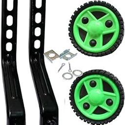 Kids Bicycle Training Wheels Set For 14-20 inch Cycles, Adjustable Support Arms, Multicolour-image-87