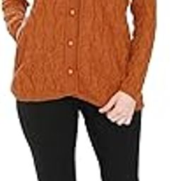 Women Woollen Buttoned Self Design Cardigan-picture-1