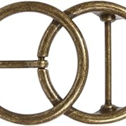 Single Prong Round Double Circle Knot Belt Buckle-image-7