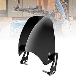 OBEROI'S TRADERS Hunter 350 Visor Glass | Unbreakable Headlight Bolt Visor | Windshield Protector| Wind Deflector for Bike Styling Fairing Kit (Glass)-11