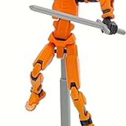 Dummy 13 Action Figure Robot | Fully Articulated Robot Toy | 3D Printed (Orange Armour & Accessories)-image-99