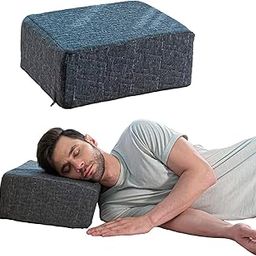 The White Willow Memory Foam Orthopedic Side Sleeper Pillow – Soft, Square, Portable Travel Support for Sleeping & Neck Pain Relief – (15" L x 12" W x 6" H), Grey-16