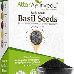 Attar Ayurveda Sabja Basil Seeds - 500 gm (Reduces Body Heat)-image-22