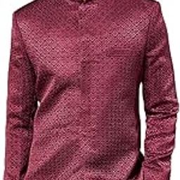 Men's Silk Blend Jodhpuri - Slim-Fit Jodhpuri Jacket for Men - Mandarin Collar, Metal Buttons, Curved Hem & Welt Pocket, Elegance for Festivals & Events-image-69