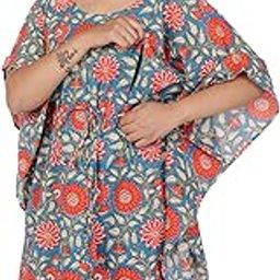 Cotton Maternity Kaftan Nighty/Feeding/Nursing/pre & Post Pregnancy/Pregnancy Dress-image-94
