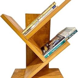 HVN India Furniture Modern Furniture Engineered Wood,Storage of Book Case,Free-Standing Books Holder Organizer,Space Saver for Home,Office (Yellow, 2 Tire) DIY(Do-It-Yourself)-14
