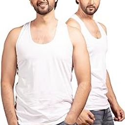 Mens White Cotton Vest for Everyday Wear | Pack of 2 | Regular-Fit.-picture-15