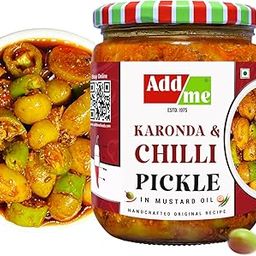 Add me Karonda&Chilli In Fresh Mustard Oil 500Gm|Homemade Mirchi Aur Karonde Ka Achar|Flavorful Mixed Pickle Glass Jar-image-57