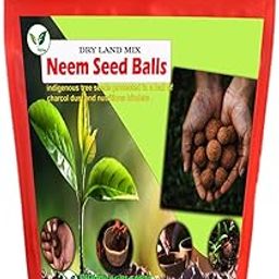 Iagrifarm Compost mixed Neem Seed Ball - Pack of 50 Balls - Throw & Grow Tree Seed Ball/Earth Ball/Natural Gift-image-33