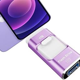 USB Flash Drive 1TB, STTARLUK Pen Drive Compatible with Phone/Pad External Storage USB Stick Memory Stick Compatible with Pad/Pod/Mac/Android/PC (Purple, 1TB)-18