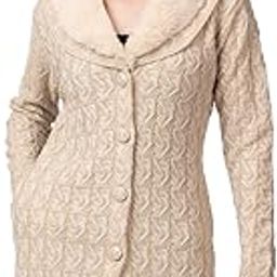 Winter Wear Casual Wear Wool Blend Button Closure Soft & Warm Full Sleeve Women's Cardigans (4703)-83