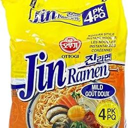 Ottogi Jin Ramen Korean Style Vegetarian Instant Noodles Mild Flavor, 120Gm, (Pack Of 4) The Product Of Korea-image-47