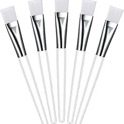 6pcs Facial Brushes - Soft Fan Mask Brushes for Chemical Peel, Acid Peel & Facial Gels - White-27