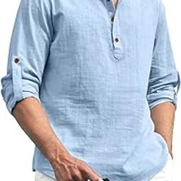 Men's Kurta || Chinese Collar Long Sleeves || Short Kurta for Men || for Festival || Function || Occasion Wear Fancy Kurta for || Straight Hip Length Kurtas || Best Gifts for Men-image-96