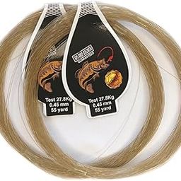 Fox Club Gold Dia.-0.45mm Length-50meter Each Bunch of Pack, Breaking Strength-22.8kg Monofilament Fishing line (Fox Gold-0.45mm-Brown (Pack of 2))-image-91