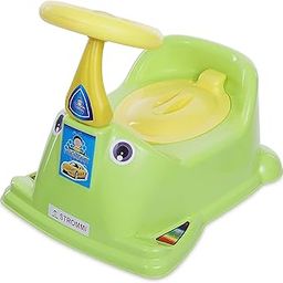 STROMMI 2 in 1 Potty Car Style - Kids Potty Seat With Wheels I Infant Toilet Chair with Removable Tray & Closing Lid I Suitable for 1-5 Years Baby Boy/Girl (KIDS POTTY SEAT WITHOUT WHEEL, GREEN)-image-50