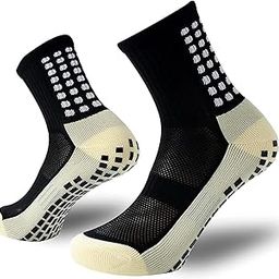 Hi-Tech Performance Athletic grip Socks for Men & Women | Crew Length, Anti-Slip Rubber Grip socks for footballers, Thick Cushion Sports Socks for Running, Gym, Training-image-16