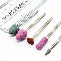 ADDLER Dental Stone Burs Abrasive Mounted For Grinding,Acrylic Trimming Set Of 5 Pcs., Assorted-picture-14