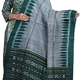 Odisha Sambalpuri Handloom Women's Ikat Cotton Ethnic Dress Material Set Unstitched salwar suit for Women's-image-87