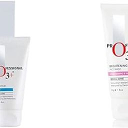 O3+ Milk Scrub Enriched with Macadamia Nuts Extracts for Clean & Bright Complexion & O3+ Brightening and Whitening Face Wash Combo-3