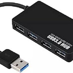 Terabyte 5Gbps USB hub Super Speed 4 Port Data Charging USB 3.0 hub Compatable for PC, Laptop, Pendrive, Mouse, Keyboards, Mobile, Tablet (Black) 01-27