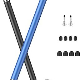 MEKO 3 in 1 Stylus Pens for Touch Screens, High Sensitivity & Precision Capacitive Stylus Pencil for Apple iPad iPhone Tablets Samsung Galaxy All Universal Touchscreen Devices (2 Pack-Black/Blue)-10