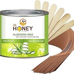 DR HONEY aloe vera wax 600 gram with strips and stick for woman and girls-image-66
