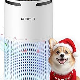 Air Purifiers for Home Large Room Up to 1500ft²with Aromatherapy, DBFIT HEPA Air Purifier Air Cleaner for Allergies Smoke Pollen Dust Pet Hair Dander, Portable Air Purifier with Timer (White)-image-39
