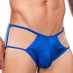 Men's Latest & Comfortable Polyester Spandex Bikini Underwear (Pack of 1) (X-Large) (C4D-ML-07033) Royal Blue-picture-16